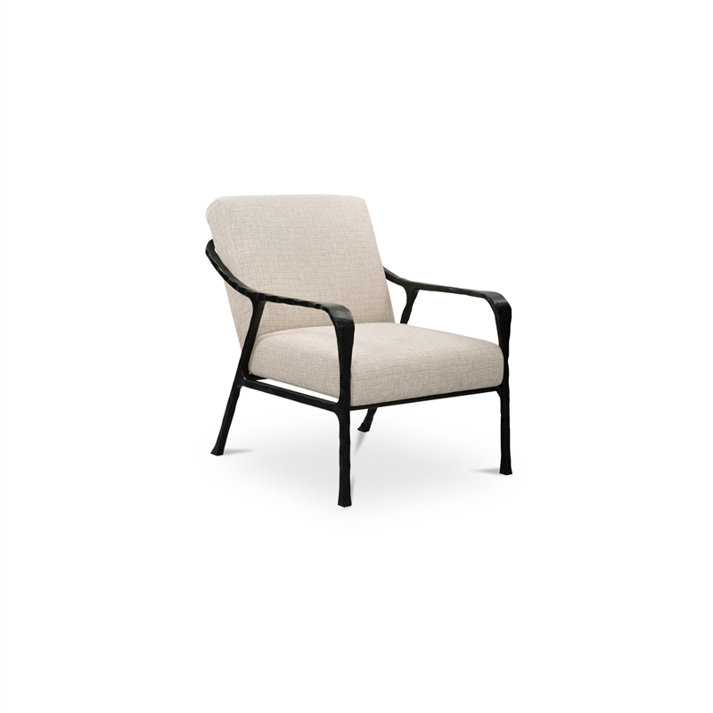 Moe's Home Collection Rowe Accent Chairs Metal Beige