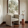 Moe's Home Collection Harris Accent Chairs Fabric Beige