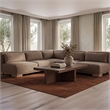 Moe's Home Collection June Corner Chairs Fabric Brown