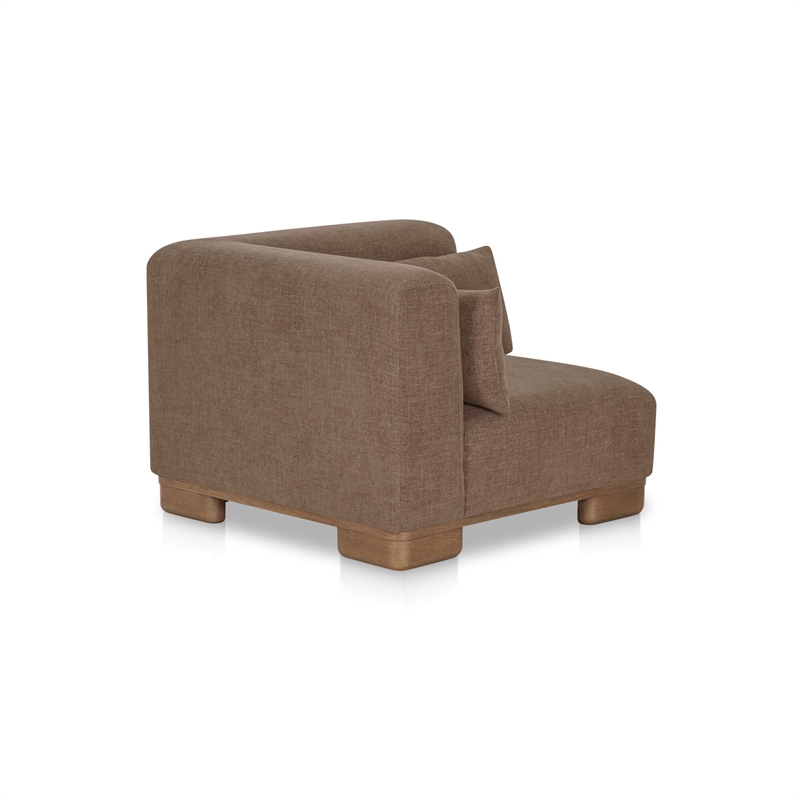 Moe's Home Collection June Corner Chairs Fabric Brown