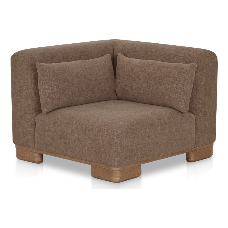 Moe's Home Collection June Corner Chairs Fabric Brown