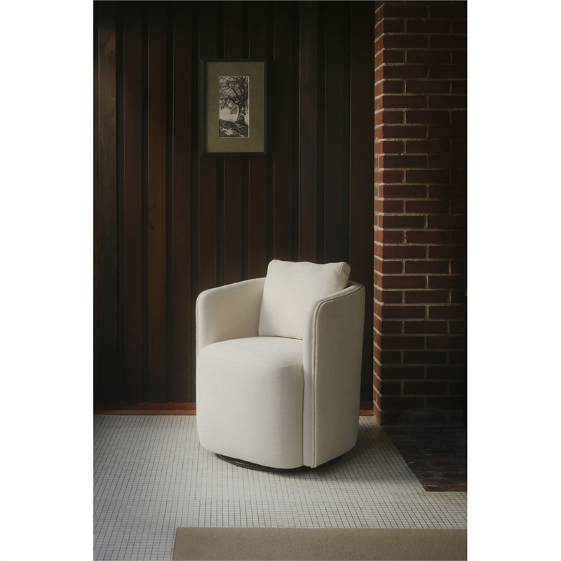 Moe's Home Collection Cecil Dining Chairs Fabric White