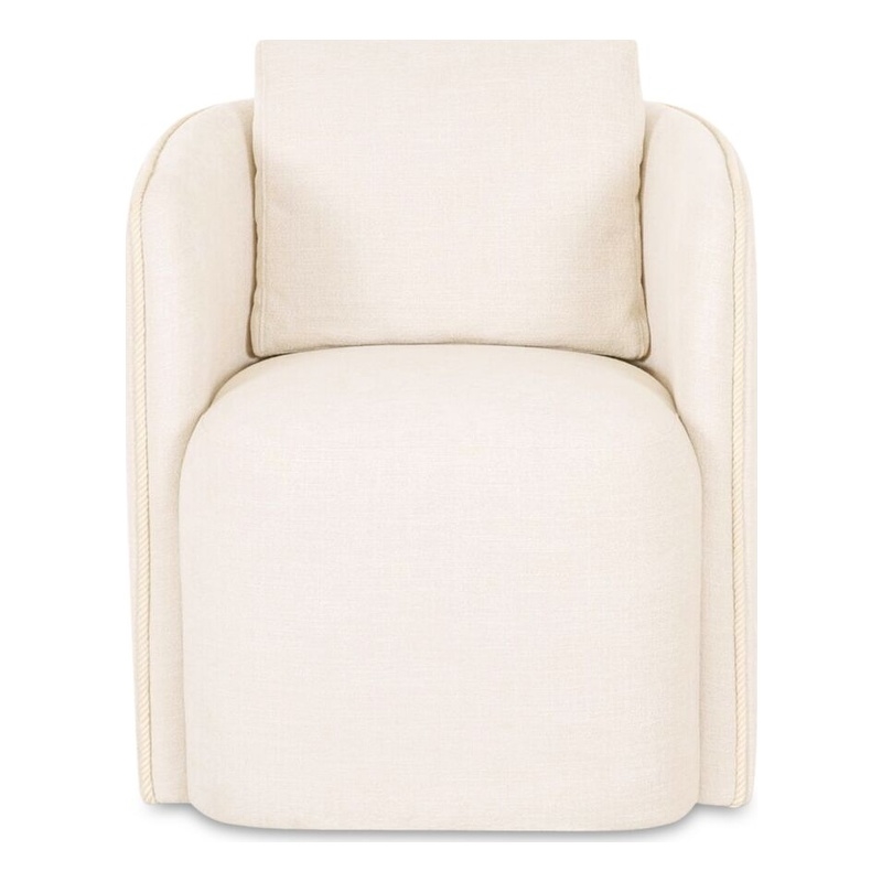 Moe's Home Collection Cecil Dining Chairs Fabric White