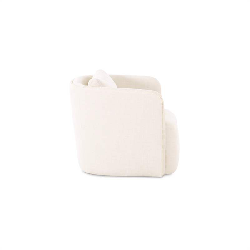 Moe's Home Collection Cecil Accent Chairs Fabric White