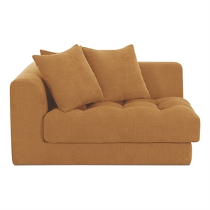 Moe's Home Collection Davie Corner Chairs Fabric Yellow