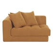 Moe's Home Collection Davie Corner Chairs Fabric Yellow