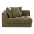 Moe's Home Collection Davie Corner Chairs Fabric Green