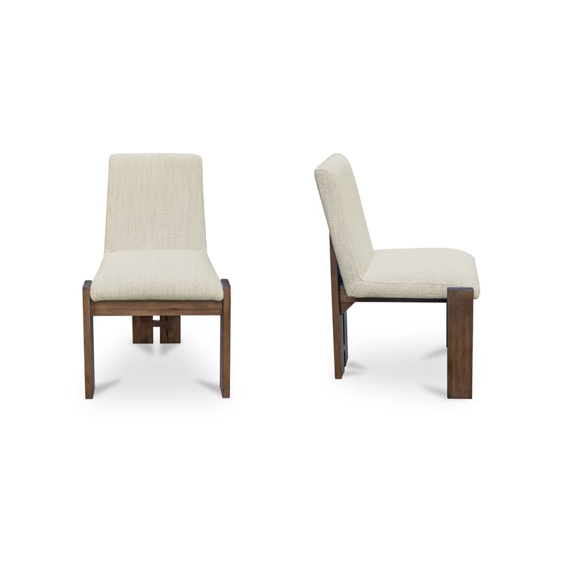 Moe's Home Collection Mia Dining Chairs Wood Beige