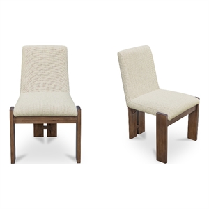 Moe's Home Collection Mia Dining Chairs Wood Beige
