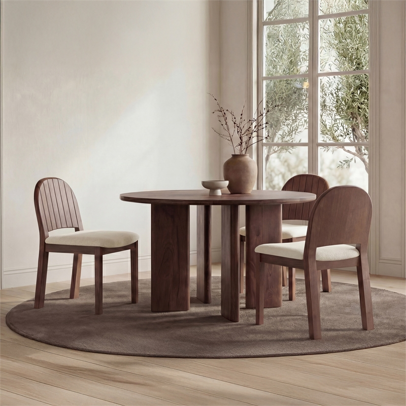 Moe's Home Collection Emil Dining Chairs Wood White