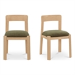 Moe's Home Collection Oli Dining Chairs Wood Green