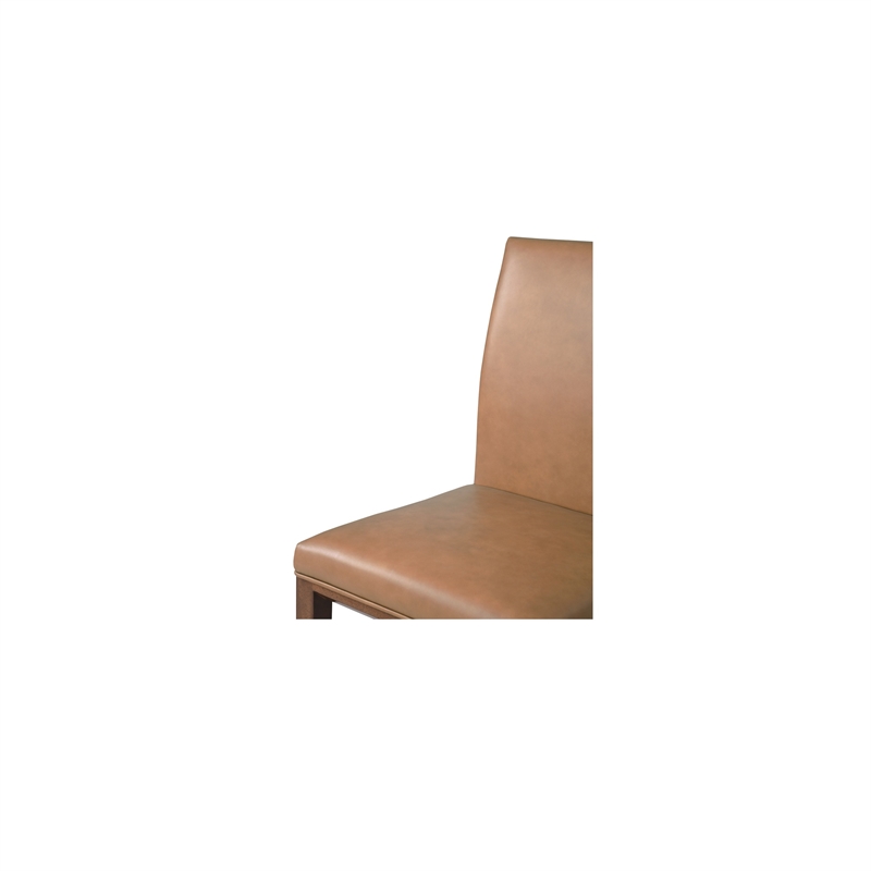 Moe's Home Collection Frankie Dining Chairs Leather Brown
