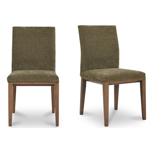 Moe's Home Collection Frankie Dining Chairs Fabric Red