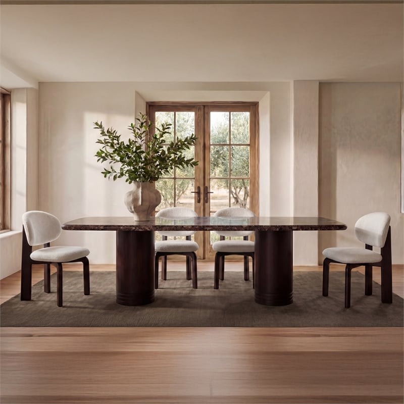 Moe's Home Collection Sami Dining Chairs Fabric White