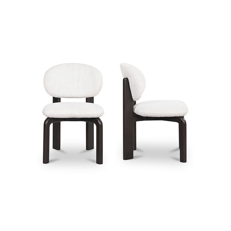 Moe's Home Collection Sami Dining Chairs Fabric White