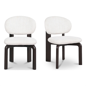 Moe's Home Collection Sami Dining Chairs Fabric White
