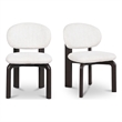 Moe's Home Collection Sami Dining Chairs Fabric White