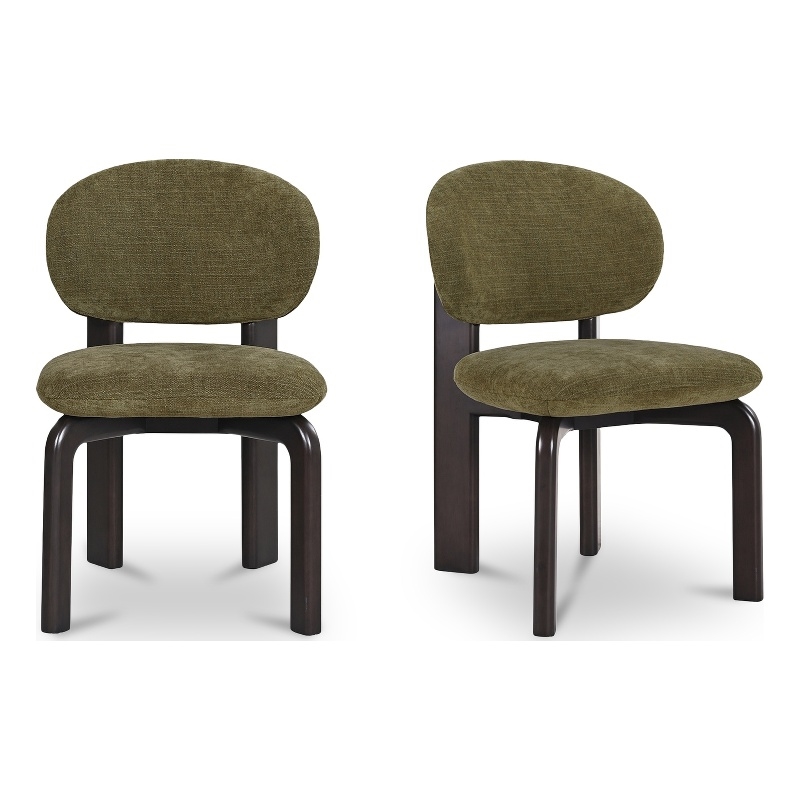Moe's Home Collection Sami Dining Chairs Fabric Green