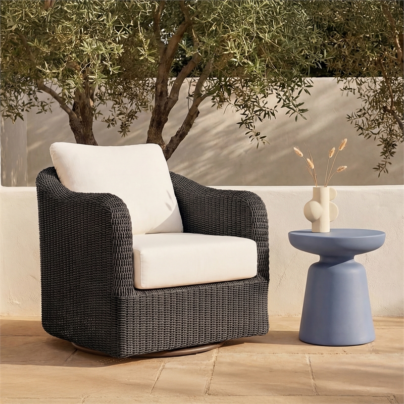 Moe's Home Collection Bodhi Outdoor Chairs Metal Grey