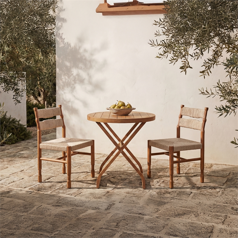 Moe's Home Collection Raf Outdoor Chairs Wood Natural