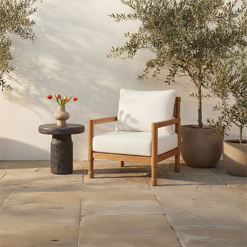 Moe's Home Collection Raf Outdoor Chairs Wood Natural