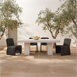 Moe's Home Collection Ella Outdoor Chairs Plastic Grey