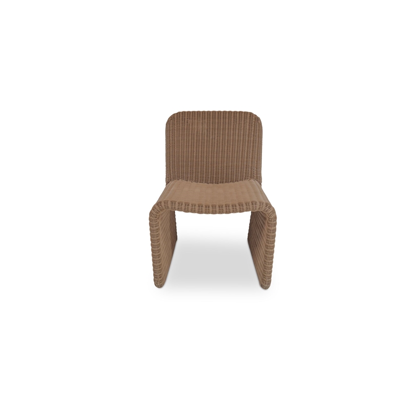 Moe's Home Collection Ella Outdoor Chairs Plastic Natural