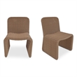 Moe's Home Collection Ella Outdoor Chairs Plastic Natural
