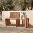 Moe's Home Collection Ella Outdoor Chairs Plastic Natural