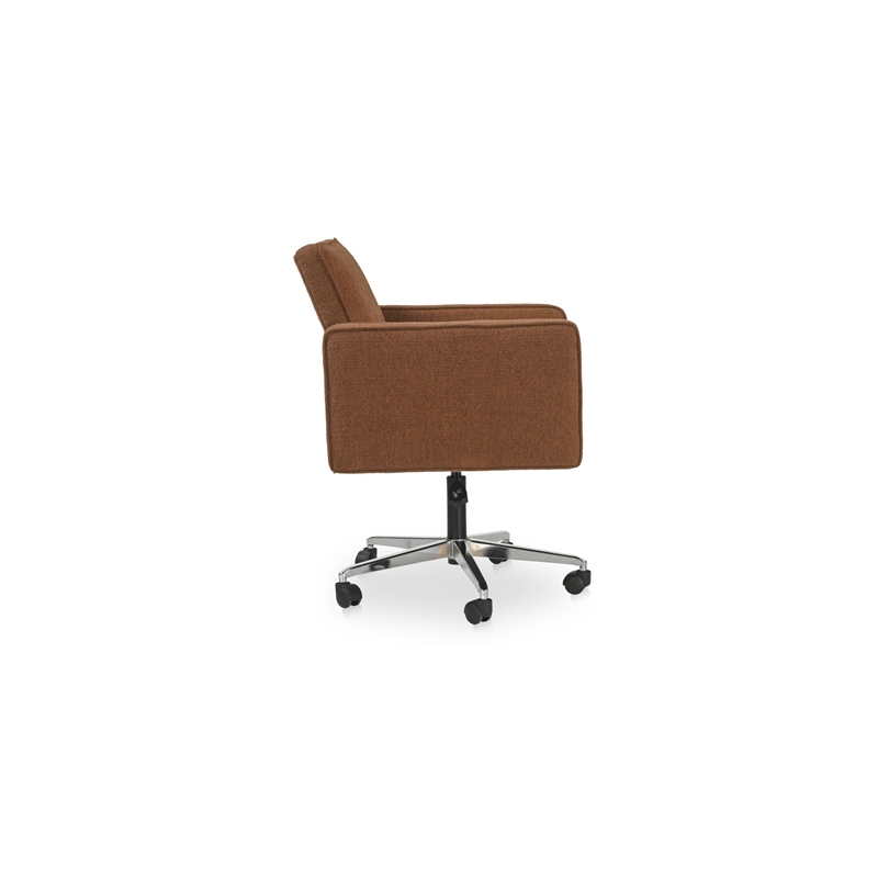Moe's Home Collection Harris Office Chairs Fabric Red