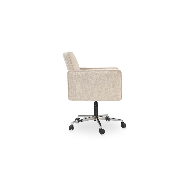 Moe's Home Collection Harris Office Chairs Fabric Beige