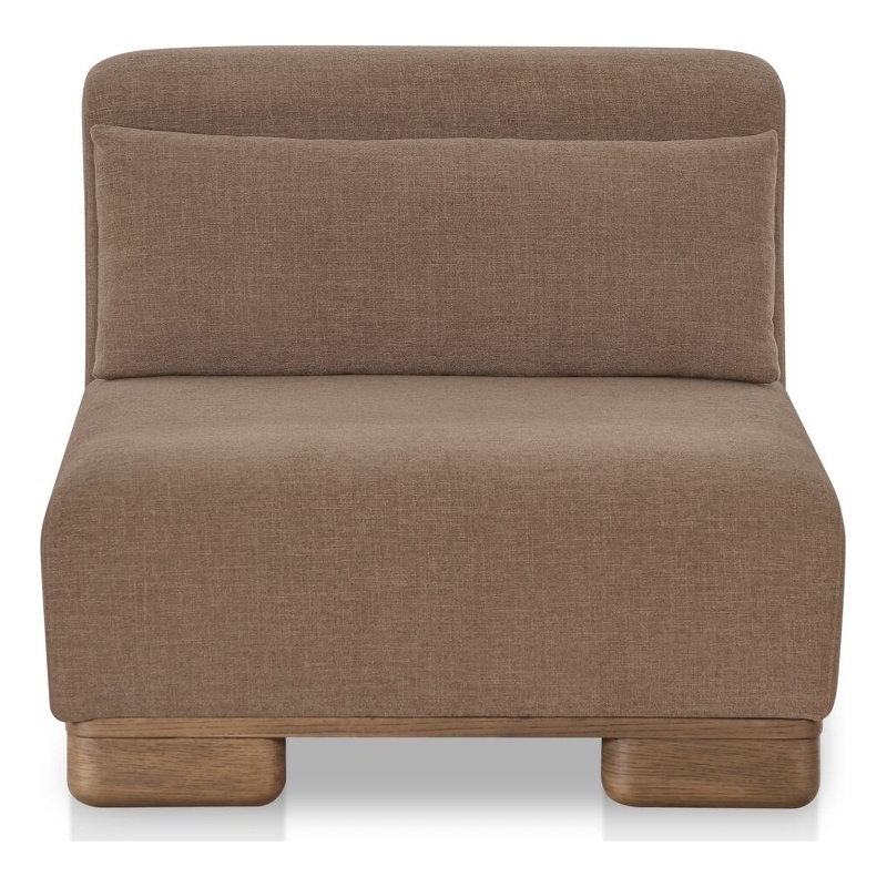 Moe's Home Collection June Slipper Chairs Fabric Brown