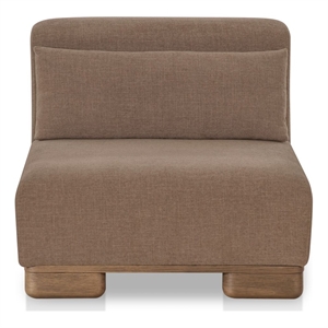 Moe's Home Collection June Slipper Chairs Fabric Brown