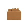 Moe's Home Collection Davie Corner Chairs Fabric Yellow