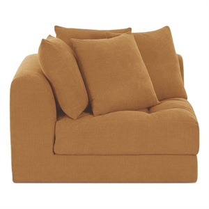 Moe's Home Collection Davie Corner Chairs Fabric Yellow