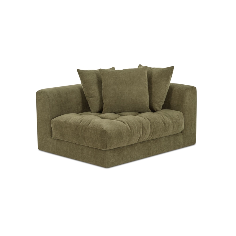 Moe's Home Collection Davie Corner Chairs Fabric Green