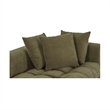 Moe's Home Collection Davie Corner Chairs Fabric Green