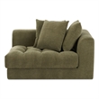 Moe's Home Collection Davie Corner Chairs Fabric Green