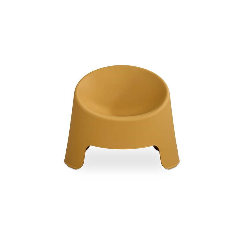 moe's home collection nolla outdoor chairs plastic yellow