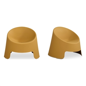 Moe's Home Collection Nolla Outdoor Chairs Plastic Yellow