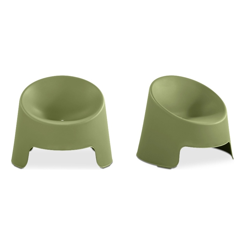Moe's Home Collection Nolla Outdoor Chairs Plastic Green