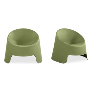 Moe's Home Collection Nolla Outdoor Chairs Plastic Green