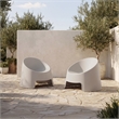 Moe's Home Collection Nolla Outdoor Chairs Plastic Grey