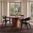 Moe's Home Collection Martens Dining Chairs Leather Black