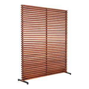 moe's home collection dallin contemporary wood screen in brown