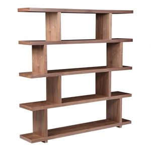 moe's home miri 4 shelf wood bookcase