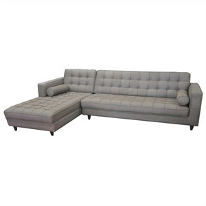 Moe's Romano Left Sectional in Gray