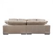 Moe's Home Plunge Upholstered Sectional in Cappuccino | Cymax Business