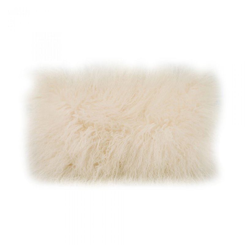 rectangle fur pillow