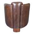 Moe's Home Collection Salzburg Club Chair Dark Brown Leather
